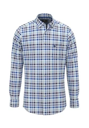 Langarmhemd Freizeithemd Checks - Casual Fit
