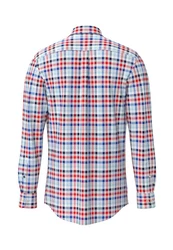 FYNCH-HATTON Hemd Casual Fit Rot/Mischfarben/Hellblau