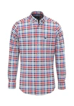 FYNCH-HATTON Hemd Casual Fit Rot/Mischfarben/Hellblau