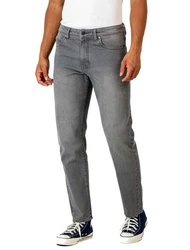 REELL Jeans Barfly Straight Fit Hellgrau/Grau