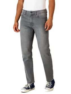 REELL Jeans Barfly Straight Fit Hellgrau/Grau