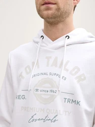 TOM TAILOR Sweatshirt Weiß/Creme