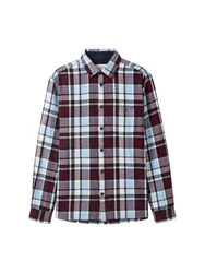 TOM TAILOR Hemd Dunkelrot/Braun/Bordeaux/Lila