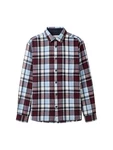 TOM TAILOR Hemd Dunkelrot/Braun/Bordeaux/Lila