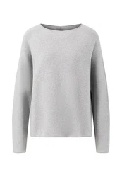 FYNCH-HATTON Strickpullover Regular Fit Grau/Hellgrau