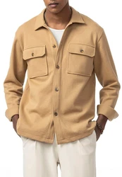 RedBridge Hemdjacke Herren Wide Cut Camel