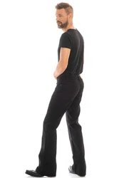 Comycom Bootcut-Jeans Herren STAR CUT GABARDINE schwarz