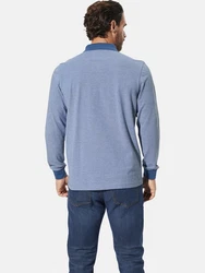 Babista Langarm-Poloshirt ULDOR Hellblau/Dunkelblau/Blau/Grau