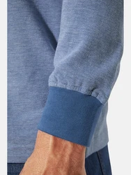 Babista Langarm-Poloshirt ULDOR Hellblau/Dunkelblau/Blau/Grau