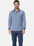 Babista Langarm-Poloshirt ULDOR Hellblau/Dunkelblau/Blau/Grau