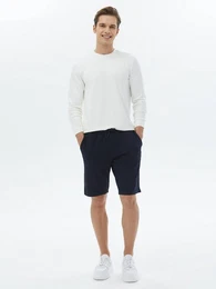 KP Shorts Schlicht gestrickte, lssige Bermuda mit Jogging-Passform