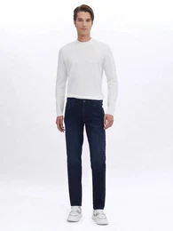 KP Regular-fit-Jeans Lacivert Slim Fit Denim Baumwollmischung Hose