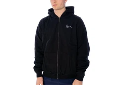 Karl Kani Sweatjacke Chest Signature Essential Schwarz/Dunkelblau/Hellblau