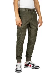 REELL Cargohose Reflex Rib Cargo Dunkelgrün/Khaki