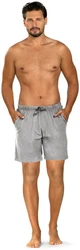 Comte Pyjamashorts Mix & Match Herren Schlafhose Hellgrau/Grau/Silber
