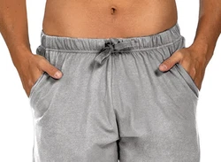 Comte Pyjamashorts Mix & Match Herren Schlafhose Hellgrau/Grau/Silber