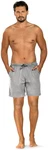 Comte Pyjamashorts Mix & Match Herren Schlafhose Hellgrau/Grau/Silber
