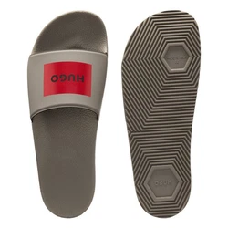 HUGO Pantolette 'Timein' Creme/Grau/Dunkelgrau