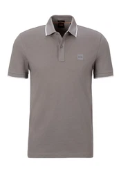 BOSS Shirt 'Passertip' Grau/Braun/Hellgrau