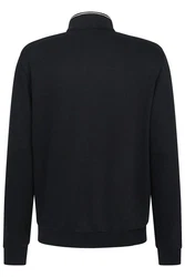 bugatti Sweatjacke mit Stehkragen Schwarz/Dunkelblau/Blau