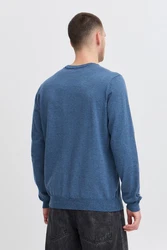 Blend Rundhalspullover Bruton Grau/Blau/Dunkelblau/Hellblau