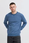 Blend Rundhalspullover Bruton Grau/Blau/Dunkelblau/Hellblau