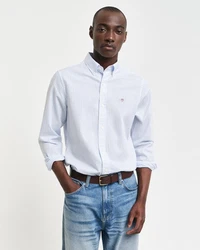 Gant Langarmhemd SLIM POPLIN STRIPE SHIRT Weiß/Creme/Hellblau