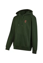 Cleptomanicx Kapuzensweatshirt Sketch Gull Dunkelgrün/Grün
