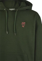 Cleptomanicx Kapuzensweatshirt Sketch Gull Dunkelgrün/Grün