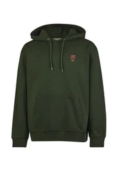 Cleptomanicx Kapuzensweatshirt Sketch Gull Dunkelgrün/Grün