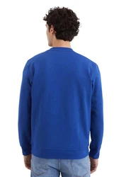 Marc O'Polo Sweatshirt mit Slub-Sweat-Struktur Blau/Hellblau