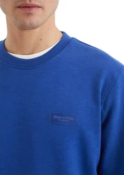 Marc O'Polo Sweatshirt mit Slub-Sweat-Struktur Blau/Hellblau