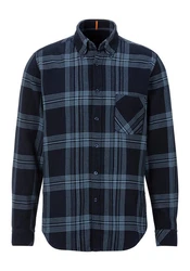 BOSS ORANGE Langarmhemd Rickert_M Blau/Dunkelblau/Hellblau