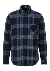 BOSS ORANGE Langarmhemd Rickert_M Blau/Dunkelblau/Hellblau