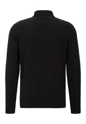 BOSS GREEN Langarm-Poloshirt Plisy grün