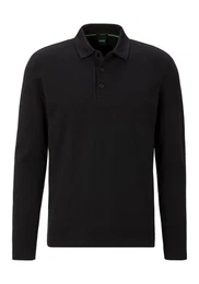 Langarm-Poloshirt Plisy mit Streifen am Kragen