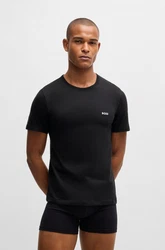 BOSS T-Shirt TShirtRN 3P Classic mit Stickerei Beige/Dunkelblau/Weiß/Braun