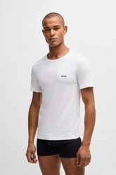 BOSS T-Shirt TShirtRN 3P Classic mit Stickerei Beige/Dunkelblau/Weiß/Braun