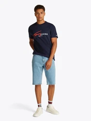 Tommy Jeans Kurzarmshirt TJM REG SIGNTR DNA TEE EXT Mit Rundhalsausschnitt Dunkelblau/Hellblau/Blau