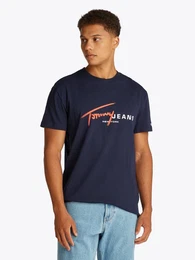 Kurzarmshirt TJM REG SIGNTR DNA TEE EXT Mit Rundhalsausschnitt