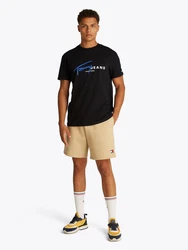 Tommy Jeans Kurzarmshirt TJM REG SIGNTR DNA TEE EXT Mit Rundhalsausschnitt Schwarz/Hellblau