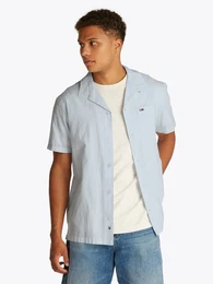 Kurzarmhemd TJM LINEN BLEND CAMP SS EXT Mit V-Ausschnitt