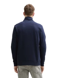 TOM TAILOR Outdoorjacke Sweatshirt Dunkelblau/Hellblau