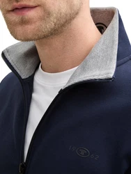 TOM TAILOR Outdoorjacke Sweatshirt Dunkelblau/Hellblau