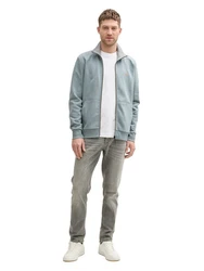 TOM TAILOR Outdoorjacke Sweatshirt Grau/Hellblau/Hellgrün/Blau
