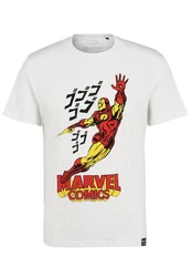 Marvel Comics T-Shirt Iron Man Weiß/Rot/Silber