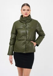 freshlions Steppjacke Olena Dunkelgrün/Grün