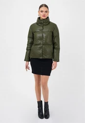 freshlions Steppjacke Olena Dunkelgrün/Grün