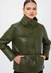 freshlions Steppjacke Olena Dunkelgrün/Grün
