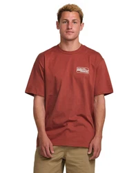 Billabong T-Shirt Walled Rot/Dunkelrot/Orange/Braun
